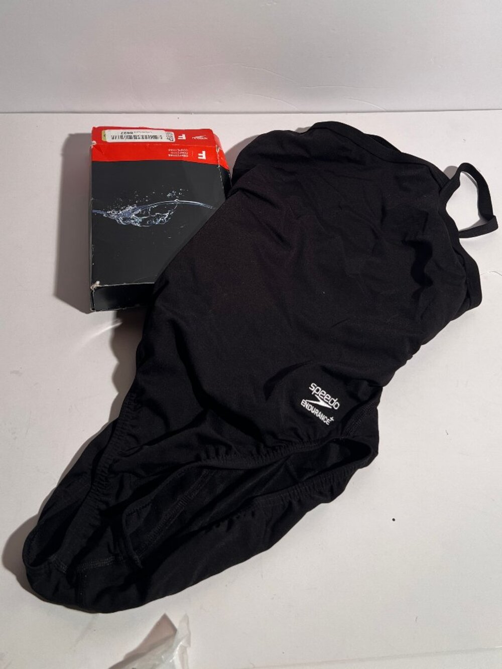 Speedo Endurance+ Black One-Piece Swimsuit Size 30 Competitive Swimwear